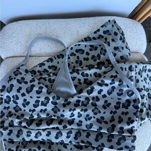 Leopard Print Women's Workout Set